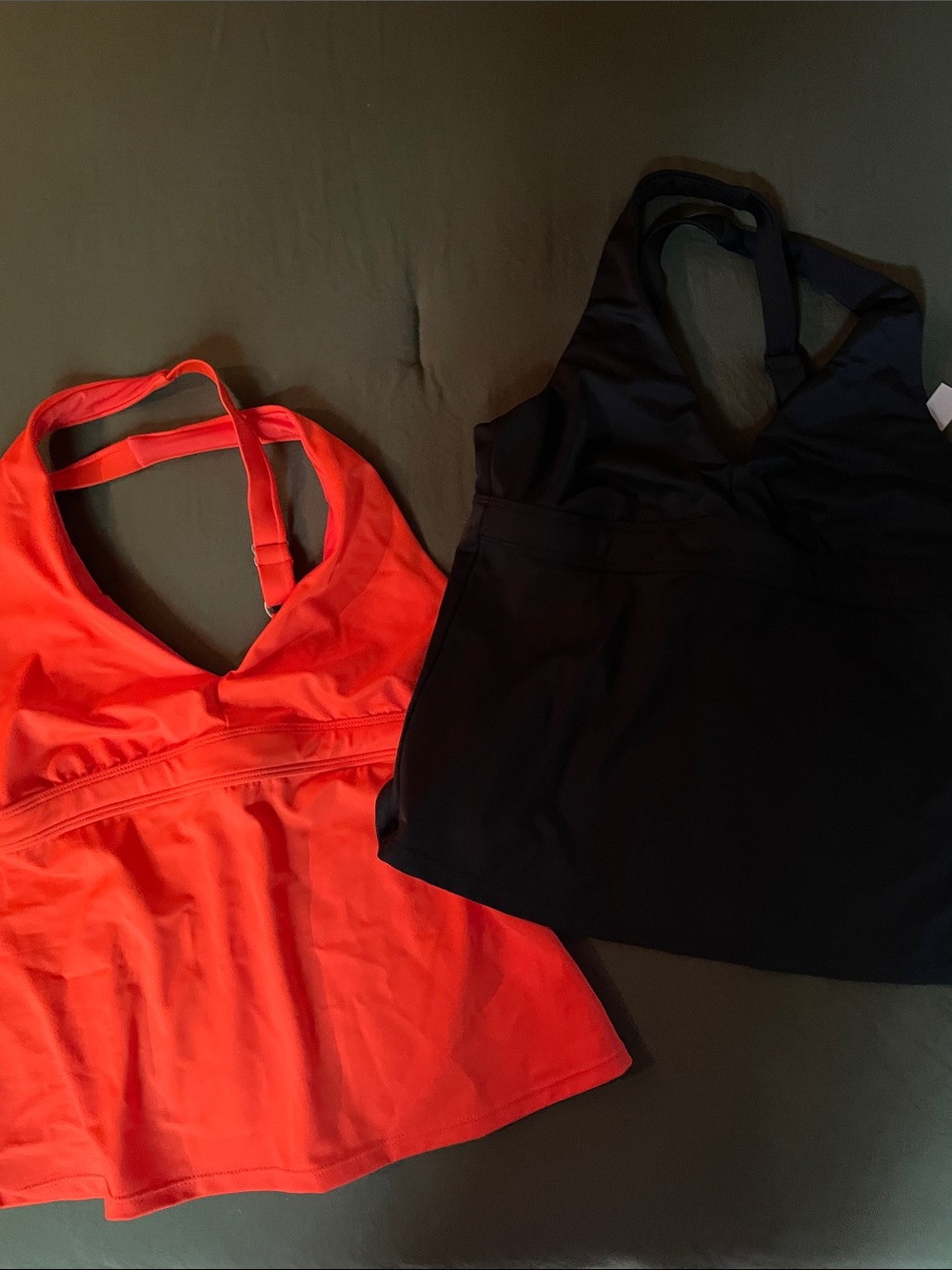 NEW Title Nine orange and Black Women’s One-Piece Swim Tankini